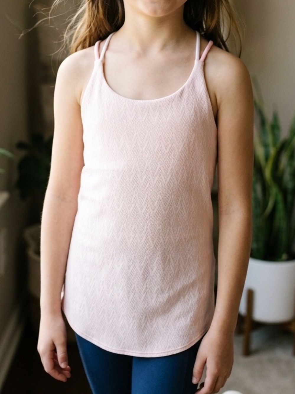 Ivivva Girls' Pale Pink Ribbed Camisole Tank